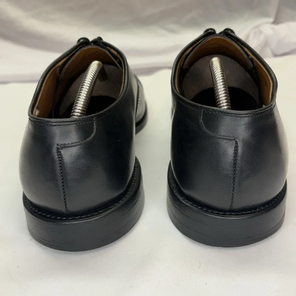 Allen Edmonds Byron Dress Shoes Men's US 11 3E Wide Black Leather Oxford Cap Toe